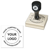 ビジネスカスタムロゴ文字ラウンドラバースタンプ ラバースタンプ (押印)