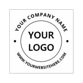 ビジネスカスタムロゴ文字ラウンドラバースタンプ ラバースタンプ (インプリント)