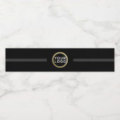 ビジネスカスタムロゴ白黒 ペットボトルラベル (シングルラベル)