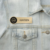 ビジネスカスタムロゴ金ゴールド従業員スタッフ名 名札 (インサイチュ)