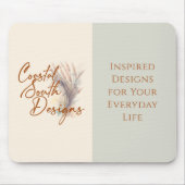 ビジネスカスタムロゴ黄緑ミニマリスト マウスパッド (正面)