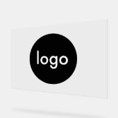 ビジネスカスタムロゴ アクリルサイン (傾斜)