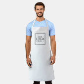 ビジネスカスタムロゴ エプロン (着用した状態)