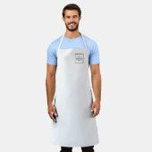 ビジネスカスタムロゴ エプロン (着用した状態)