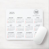 ビジネスカスタムロゴ | カレンパーソナライズされたダー2025 マウスパッド (マウス)