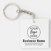 ビジネスカスタムロゴ キーホルダー (正面)