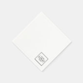 ビジネスカスタムロゴ スタンダードカクテルナプキン (角)