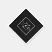 ビジネスカスタムロゴ スタンダードカクテルナプキン (角)