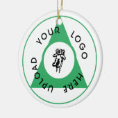 ビジネスカスタムロゴ セラミックオーナメント (左)