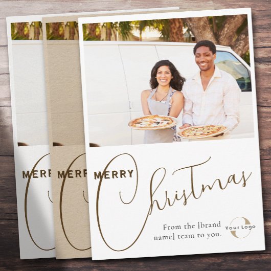 ビジネスカスタムロゴ、チームフォト&グリーティングブランド シーズンカード