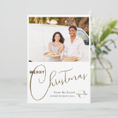 ビジネスカスタムロゴ、チームフォト&グリーティングブランド シーズンカード (スタンド正面)