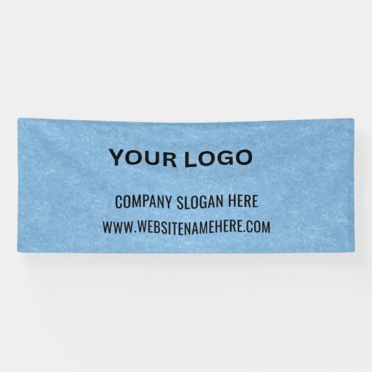 ビジネスカスタムロゴ | ビジネス名とスローガン 横断幕 (横)