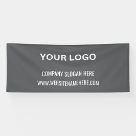 ビジネスカスタムロゴ | ビジネス名とスローガン 横断幕