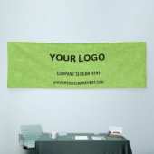 ビジネスカスタムロゴ | ビジネス名とスローガン 横断幕 (トレードショー)