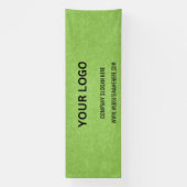 ビジネスカスタムロゴ | ビジネス名とスローガン 横断幕 (縦)