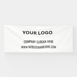 ビジネスカスタムロゴ | ビジネス名とスローガン 横断幕