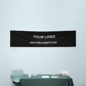 ビジネスカスタムロゴ | ビジネス名とスローガン 横断幕 (トレードショー)