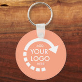 ビジネスカスタムロゴ |ピーシー・コーラル キーホルダー (正面)