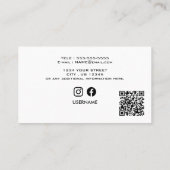 ビジネスカスタムロゴ |プロフェッショナル写真 名刺 (裏面)