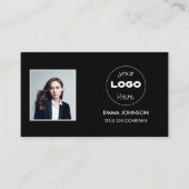 ビジネスカスタムロゴ |プロフェッショナル写真 名刺 (正面)
