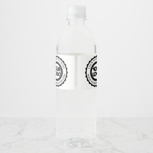 ビジネスカスタムロゴ ペットボトルラベル (裏面)