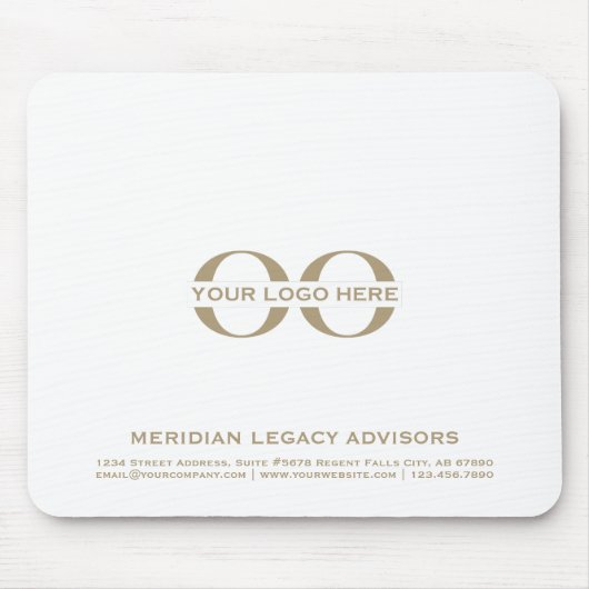 ビジネスカスタムロゴ マウスパッド (正面)