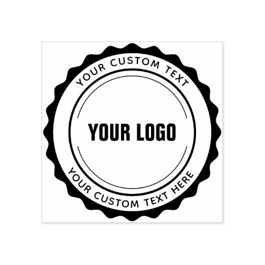 ビジネスカスタムロゴ ラバースタンプ (インプリント)