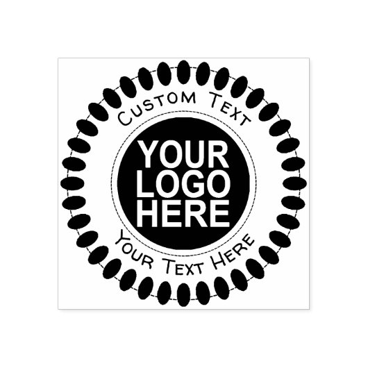 ビジネスカスタムロゴ ラバースタンプ (インプリント)