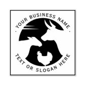 ビジネスカスタムロゴ（大） ラバースタンプ (インプリント)