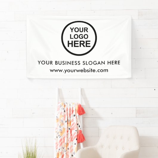 ビジネスカスタムロゴ 横断幕 (インサイチュ)