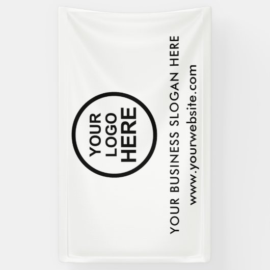 ビジネスカスタムロゴ 横断幕 (縦)