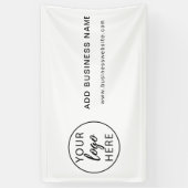 ビジネスカスタムロゴ 横断幕 (縦)