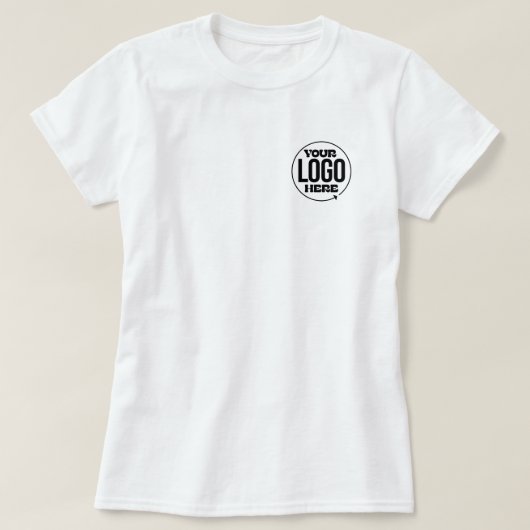 ビジネスカスタムロゴ Tシャツ (デザイン正面)