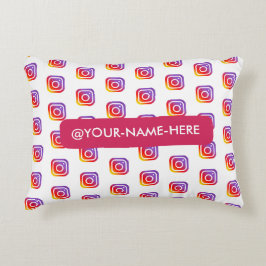 ビジネスカスタムロゴinstagram背景シンプル アクセントクッション