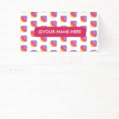 ビジネスカスタムロゴinstagram背景シンプル 横断幕 (インサイチュ)