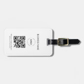 ビジネスカスタムロゴQRコードおよび文字プロモーション ラゲッジタグ (正面横)