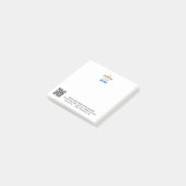 ビジネスカスタムロゴQRコードウェブサイト電話 ポストイット (アングル)