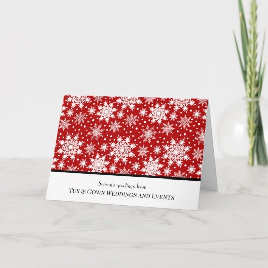 ビジネスカスタムロゴQRコードクリスマ企業のス シーズンカード (正面)