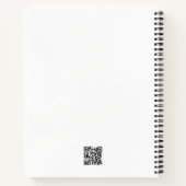 ビジネスカスタムロゴQRコード文字プロモーション ノートブック (裏面)