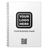 ビジネスカスタムロゴQRコード文字プロモーション ノートブック (正面)