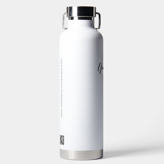 ビジネスカスタムロゴQRコードWebサイトプロフェッショナル ウォーターボトル (正面)