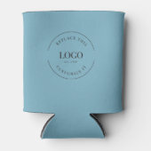 ビジネスカスタムロゴQRコードWebサイト青 缶クーラー (正面)