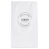 ビジネスカスタムロゴWebサイトテンプレート スモールペーパーバッグ (裏面)