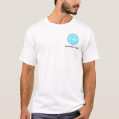 ビジネスカスタムロシンプルゴの作成文字従業員 Tシャツ (正面)