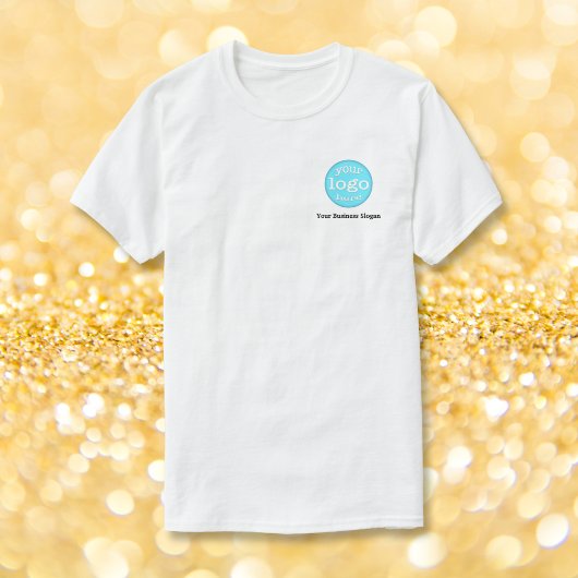 ビジネスカスタムロシンプルゴの作成文字従業員 Tシャツ