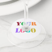 ビジネスカスタムワイングラスラベル ワイングラスタグ (クローズアップ)