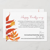 ビジネスカスタム企業クライアントへの感謝の気持ち シーズンカード (正面/裏面)