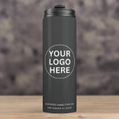 ビジネスカスタム会社のロゴグレイを企業の タンブラー