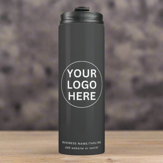 ビジネスカスタム会社のロゴグレイを企業の タンブラー