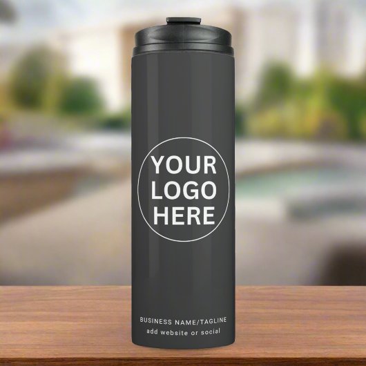 ビジネスカスタム会社のロゴグレイを企業の タンブラー